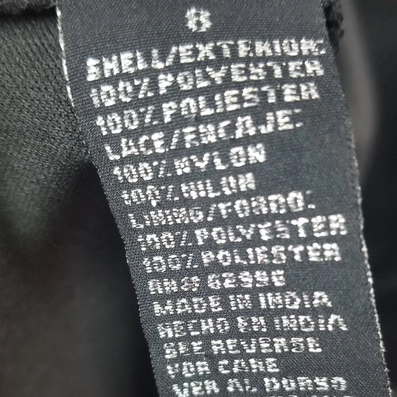 Scarlet Women's Dark Romantic Witchy Fairy Grunge Black Evening Dress Sz 8 - Picture 8 of 11